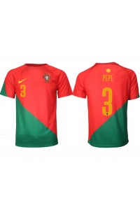 Portugal Pepe #3 Fotballdrakt Hjemme Klær VM 2022 Korte ermer